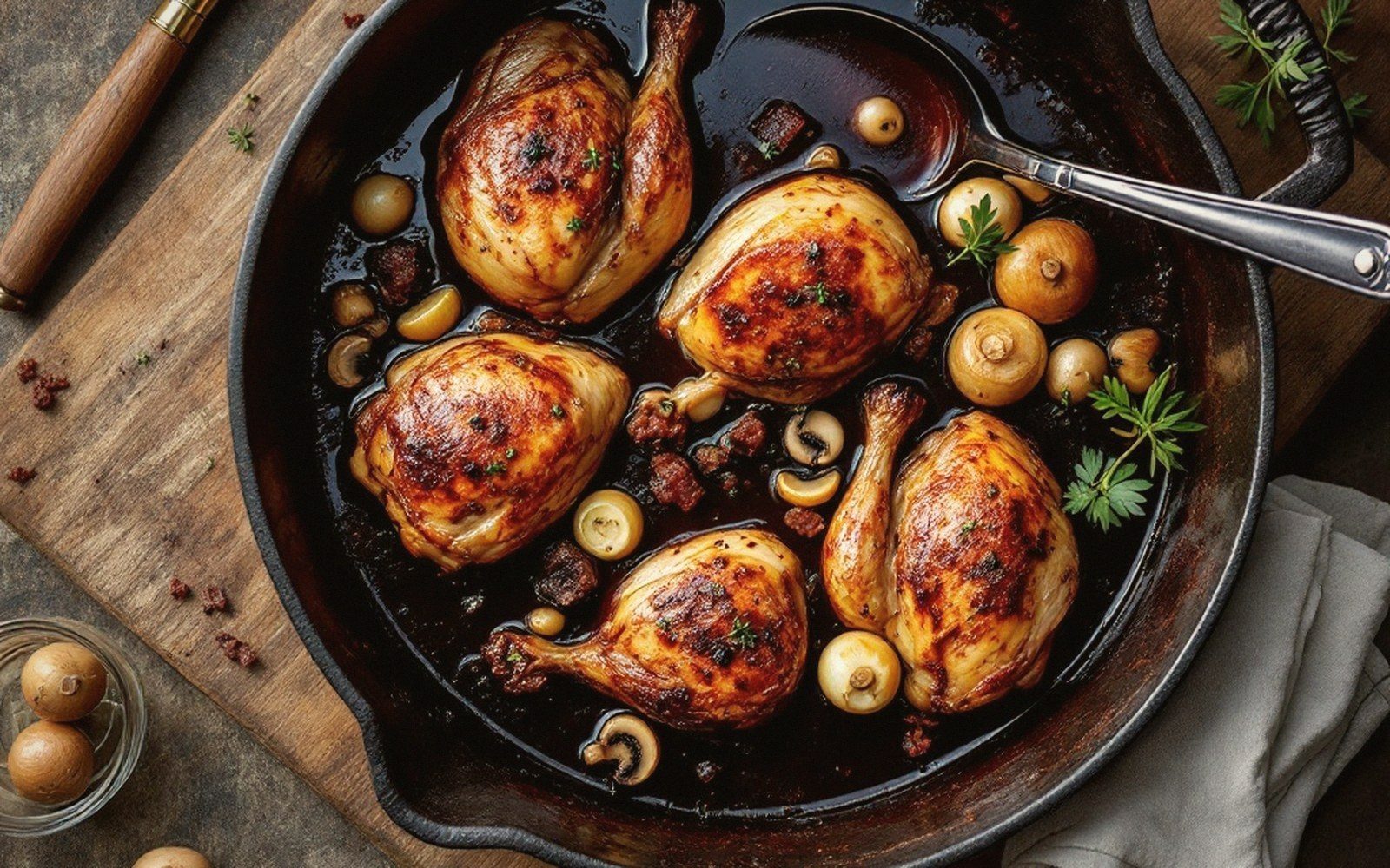 A long braise answers muscle that short cooking cannot soften.
